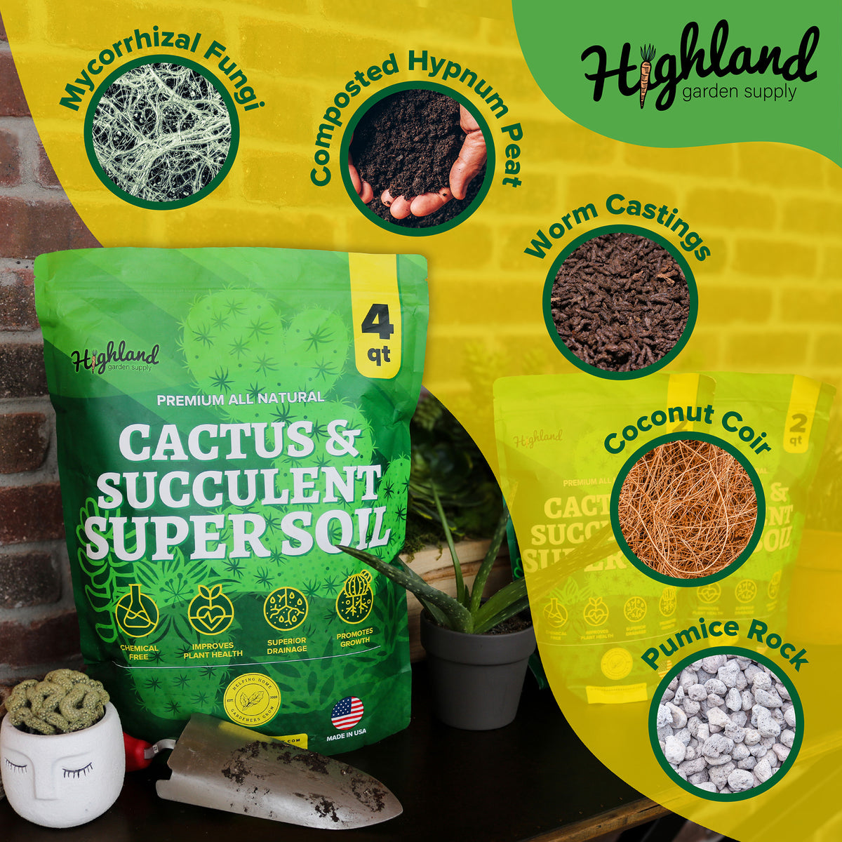 Highland Garden Supply Cactus & Succulent Super Soil