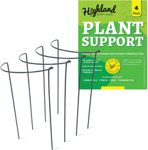 Load image into Gallery viewer, Highland Garden Supply Plant Support Stakes Half Round (4-Pack)