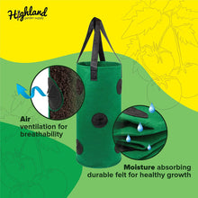 Load image into Gallery viewer, Highland Garden Supply Hanging Strawberry Planter Green