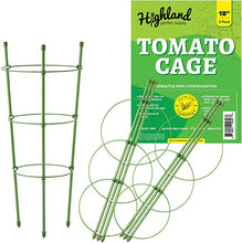 Load image into Gallery viewer, Highland Garden Supply Round Tomato Cage 18" Pack of 3