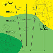 Load image into Gallery viewer, Highland Garden Supply Round Tomato Cage 30" Pack of 3