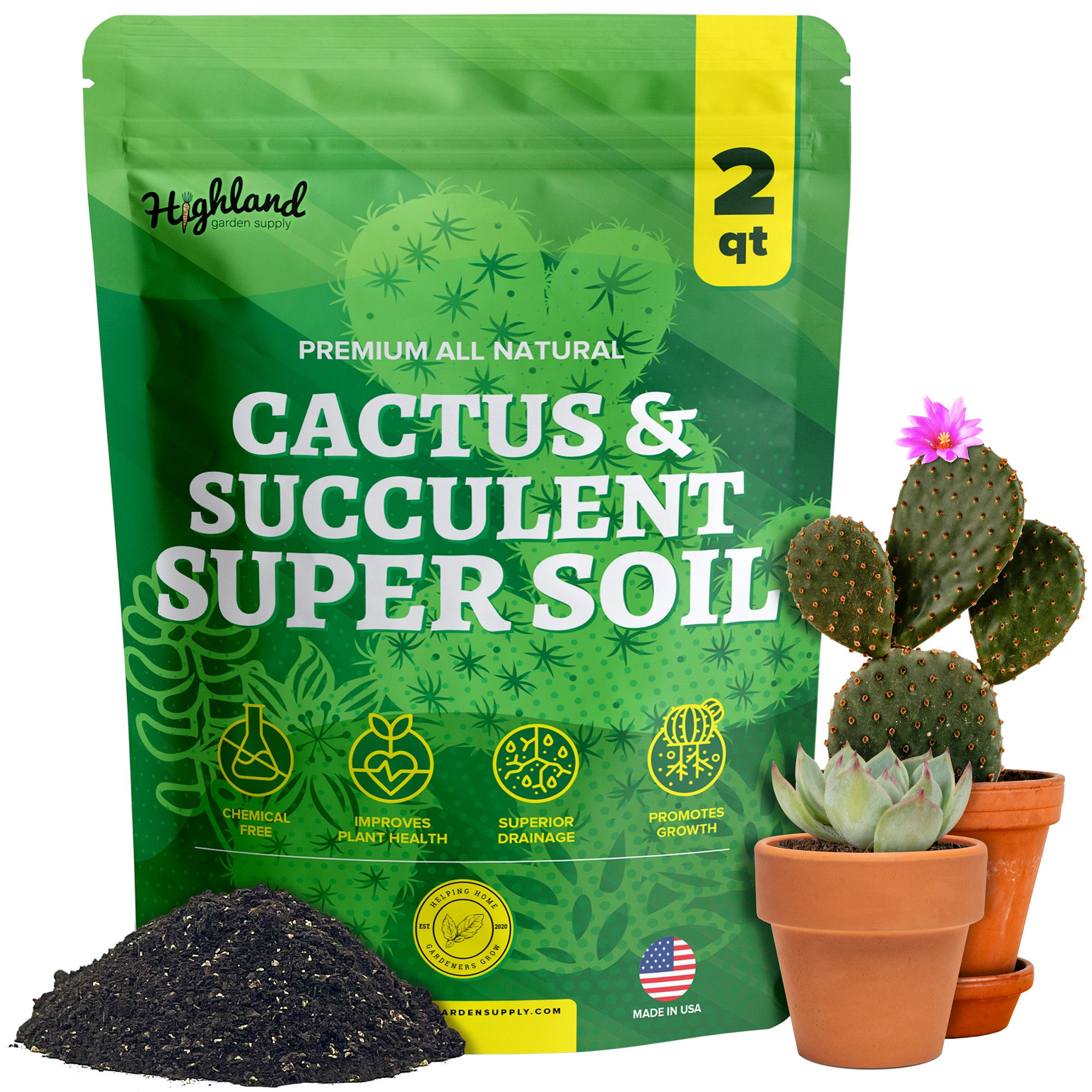 Highland Garden Supply Cactus & Succulent Super Soil