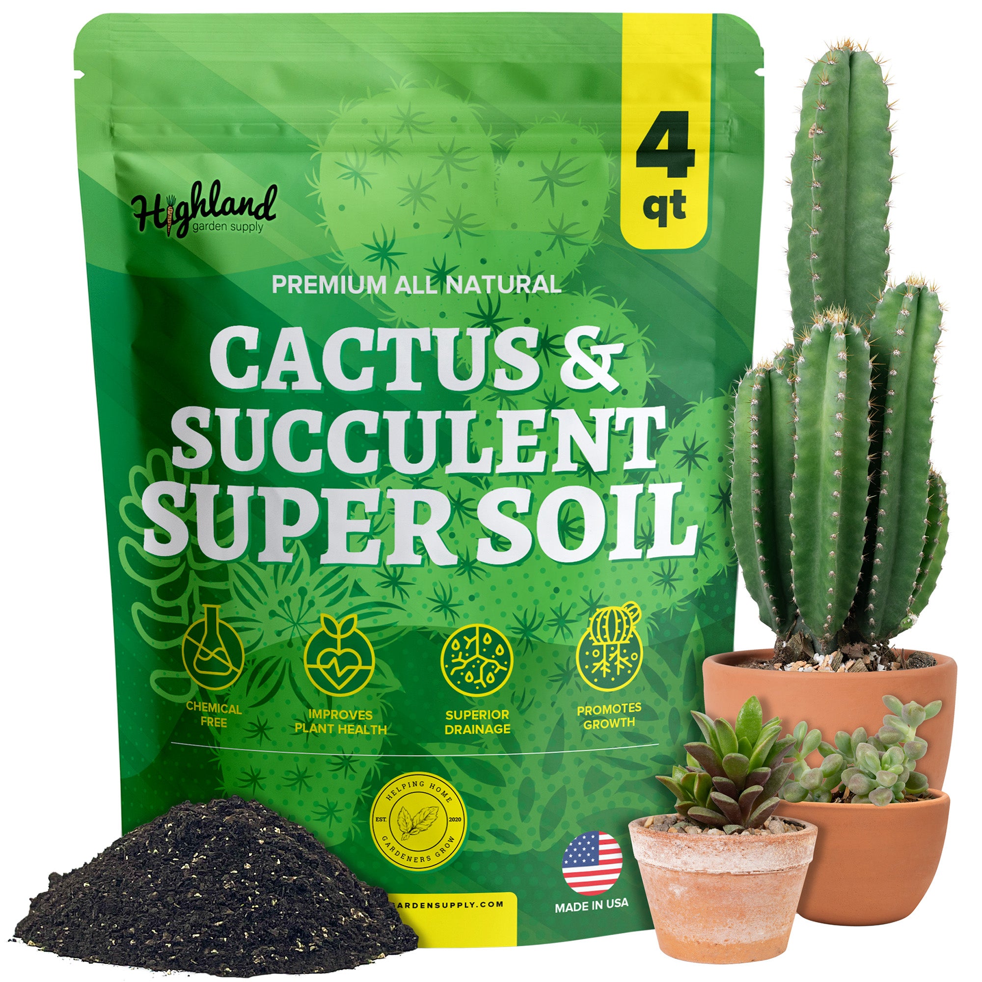succulent vs cactus soil Highland Garden Supply Cactus & Succulent Super Soil