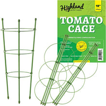 Load image into Gallery viewer, Highland Garden Supply Round Tomato Cage 18&quot; Pack of 3
